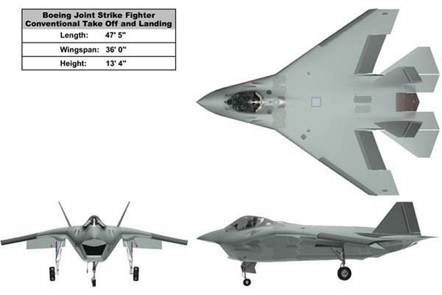 The proposed configuration for the production version of the X-32 (Global Security)